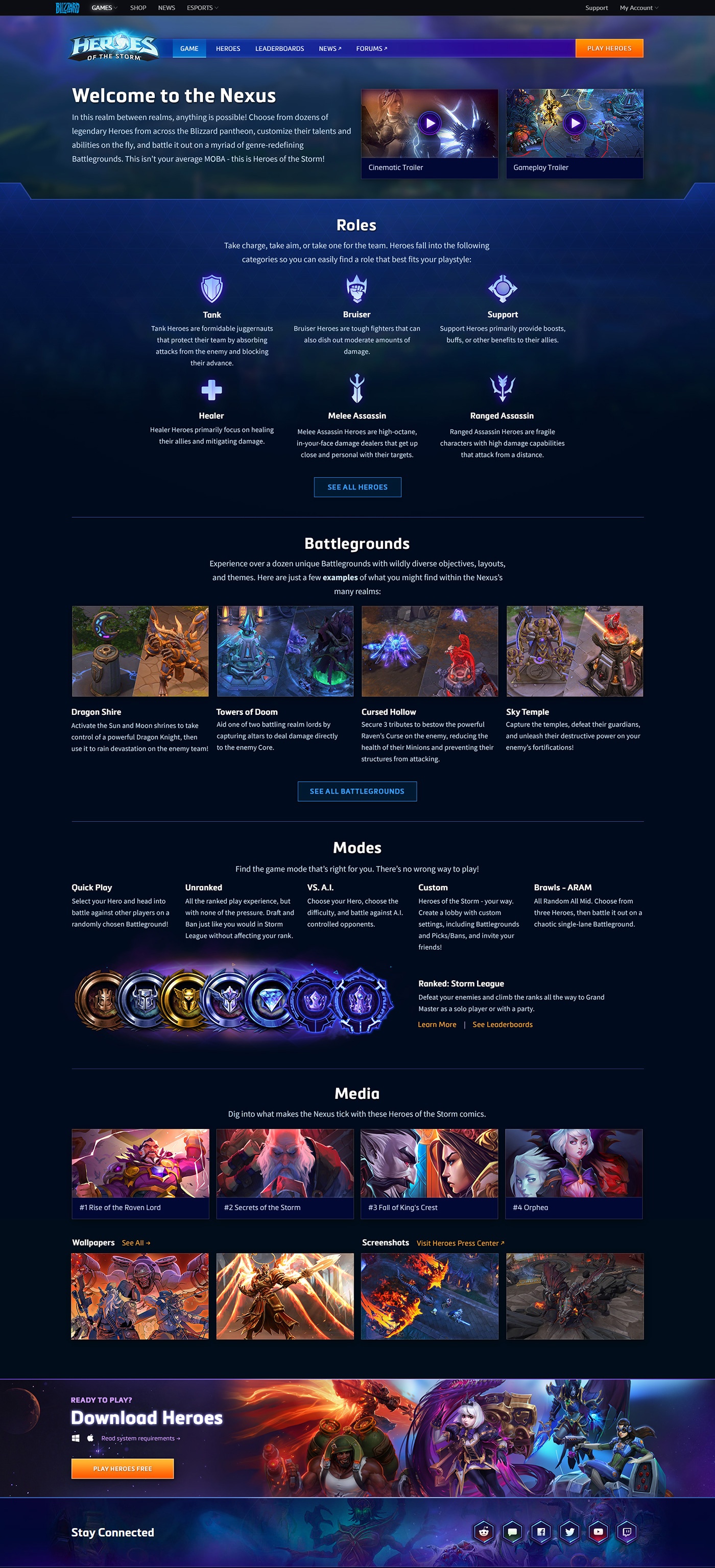 Select hero - Heroes of the Storm